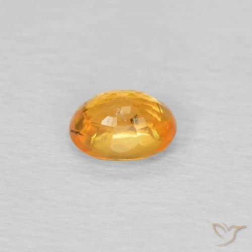 Granato spessartite Arancio-Oro naturale da 0.25 ct, Ovale, VS