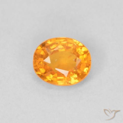 0.43ct Naturale Arancio Intenso Granato spessartite, Ovale, VS