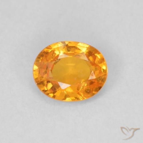 0.48ct Naturale Miele arancione Granato spessartite, Ovale, VS