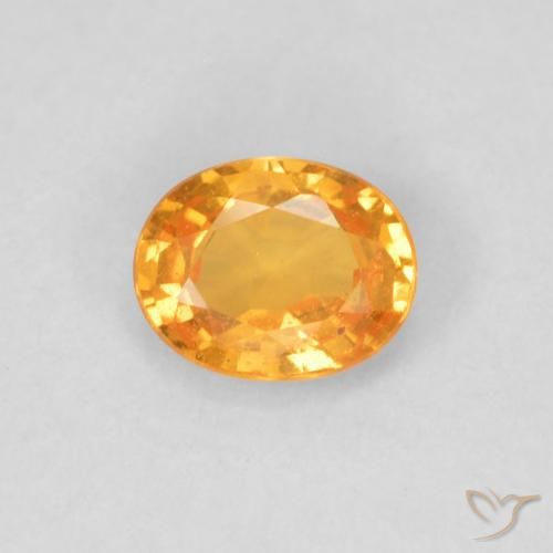 0.40ct Naturale Miele arancione Granato spessartite, Ovale, VS