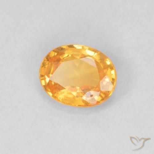 Granato spessartite Miele arancione naturale da 0.40 ct, Ovale, VS