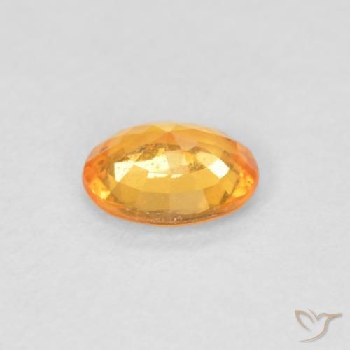 Granato spessartite Miele arancione naturale da 0.40 ct, Ovale, VS