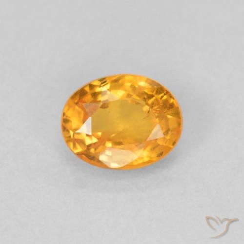 0.46ct Naturale Arancio Medio Granato spessartite, Ovale, VS-SI