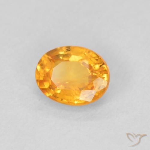 Granato spessartite Arancio Medio naturale da 0.46 ct, Ovale, VS-SI