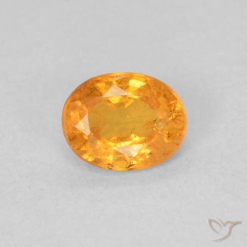 0.48ct Naturale Arancio Intenso Granato spessartite, Ovale, VS-SI