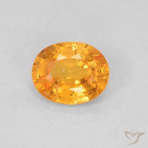 0.48ct Naturale Arancio Medio Granato spessartite, Ovale, VS-SI