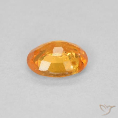 Granato spessartite Arancio Medio naturale da 0.48 ct, Ovale, VS-SI