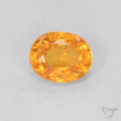 0.56ct Naturale Miele arancione Granato spessartite, Ovale, VS-SI