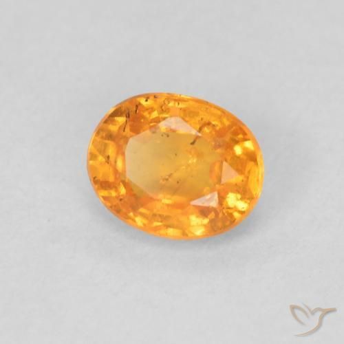 Granato spessartite Miele arancione naturale da 0.56 ct, Ovale, VS-SI