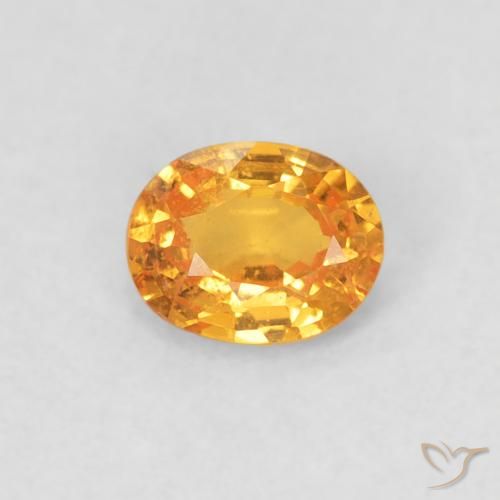 0.39ct Naturale Arancio Intenso Granato spessartite, Ovale, VS