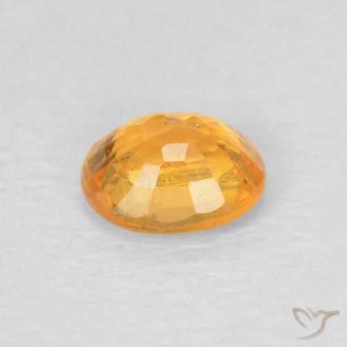 Granato spessartite Arancio Scuro-Oro naturale da 0.52 ct, Ovale, VS