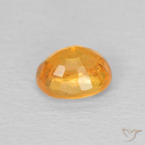 Granato spessartite Arancio Scuro-Oro naturale da 0.58 ct, Ovale, VS