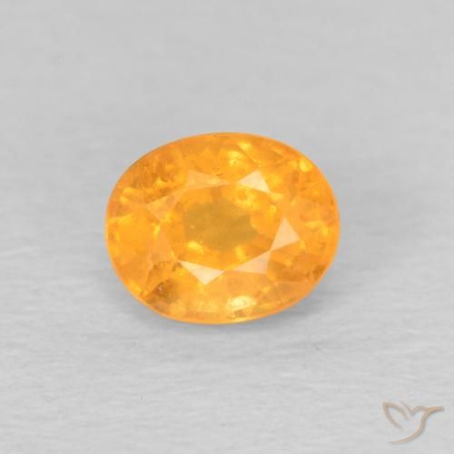 0.61ct Naturale Arancio-Oro Granato spessartite, Ovale, VS