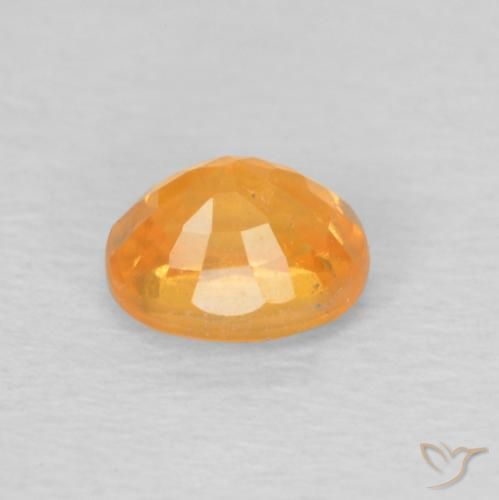 Granato spessartite Arancio-Oro naturale da 0.61 ct, Ovale, VS