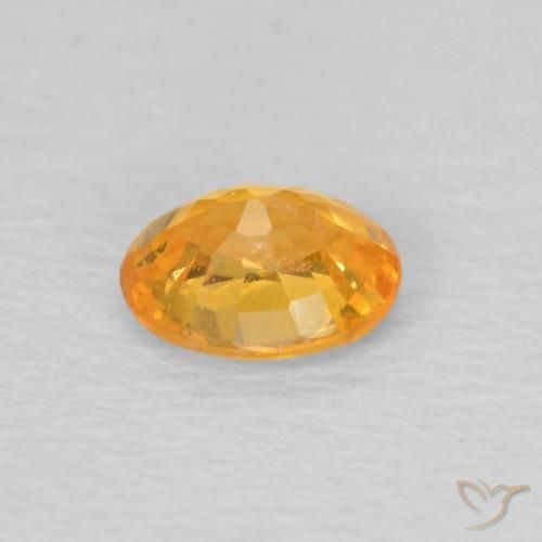 Granato spessartite Arancio-Oro naturale da 0.43 ct, Ovale, VS