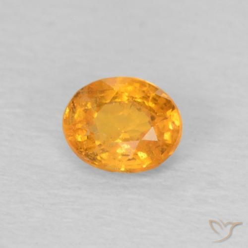 Granato spessartite Arancio Medio naturale da 0.36 ct, Ovale, VS-SI