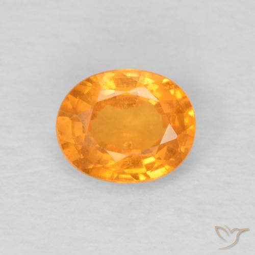 0.48ct Naturale Arancio Intenso Granato spessartite, Ovale, VS