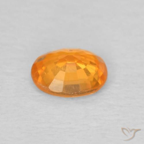 Granato spessartite Arancio Intenso naturale da 0.48 ct, Ovale, VS