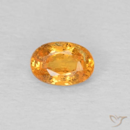 0.33ct Naturale Miele arancione Granato spessartite, Ovale, VS-SI