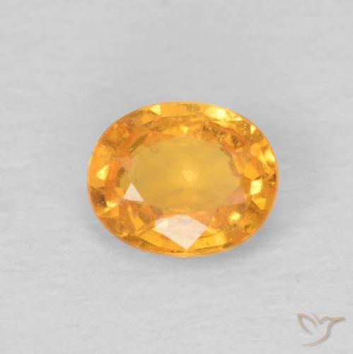 0.49ct Naturale Medium Light-Orange Granato spessartite, Ovale, VS