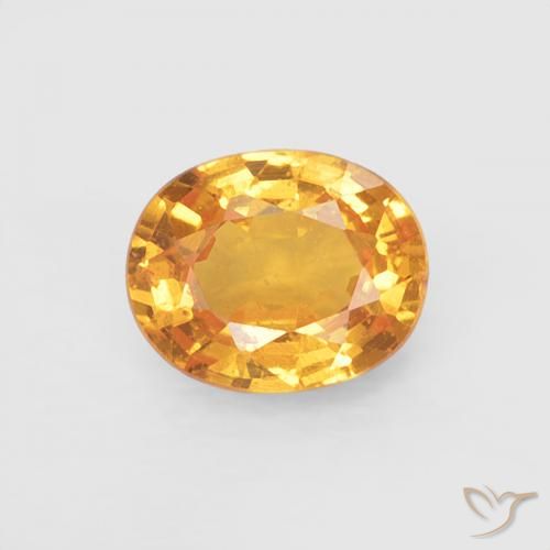 0.51ct Naturale Medium Light-Orange Granato spessartite, Ovale, VS