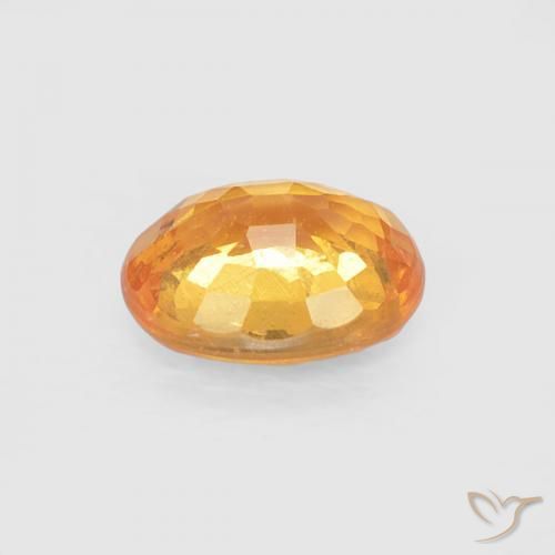 Granato spessartite Medium Light-Orange naturale da 0.51 ct, Ovale, VS