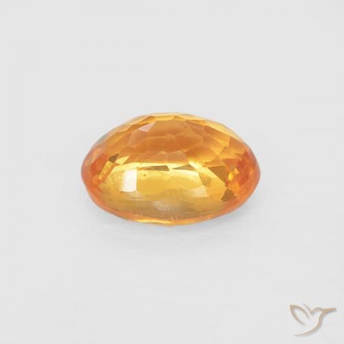 Granato spessartite Arancio-Oro naturale da 0.45 ct, Ovale, VS