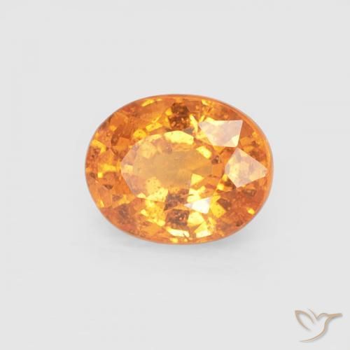 Granato spessartite Arancio Medio naturale da 0.58 ct, Ovale, VS