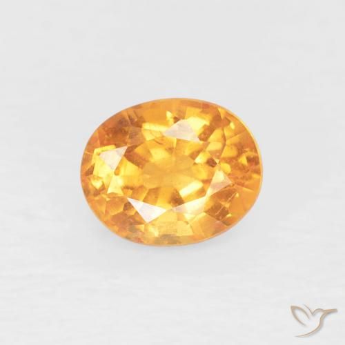 0.50ct Naturale Arancio Medio Granato spessartite, Ovale, VS
