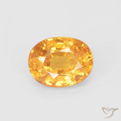 0.54ct Naturale Arancio Medio Granato spessartite, Ovale, VS