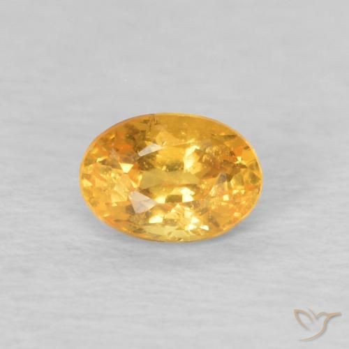 0.22ct Naturale Oro brillante Granato spessartite, Ovale, VS
