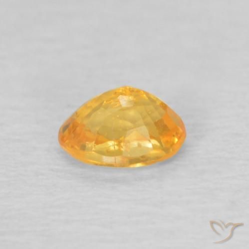 Granato spessartite Oro brillante naturale da 0.22 ct, Ovale, VS