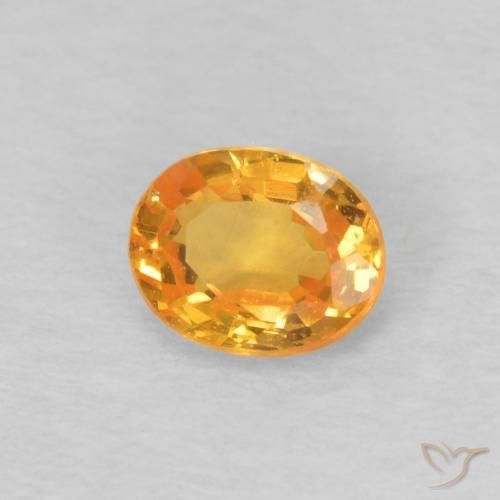 Granato spessartite Albicocca Arancia naturale da 0.45 ct, Ovale, VS