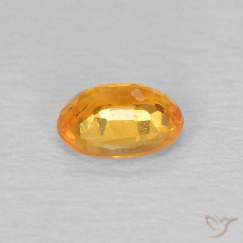 Granato spessartite Albicocca Arancia naturale da 0.45 ct, Ovale, VS