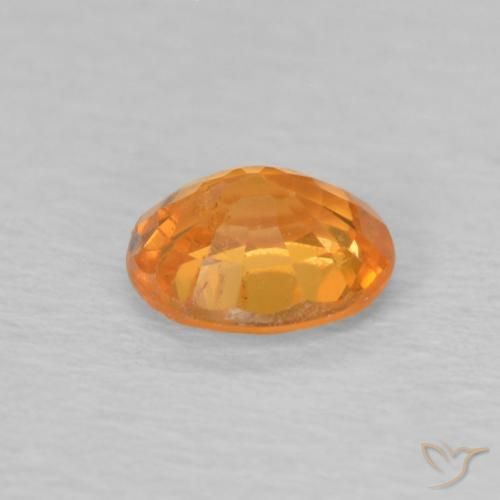 Granato spessartite Arancione brillante naturale da 0.50 ct, Ovale, VS