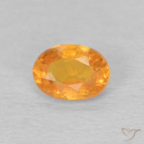 0.24ct Naturale Miele arancione Granato spessartite, Ovale, VS