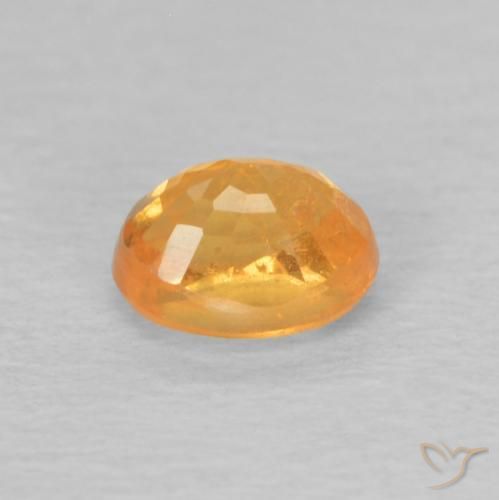 Granato spessartite Arancio Intenso naturale da 0.62 ct, Ovale, VS