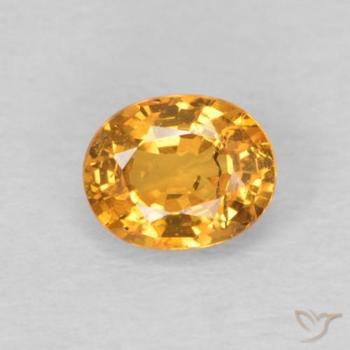 0.56ct Naturale Miele arancione Granato spessartite, Ovale, VS-SI
