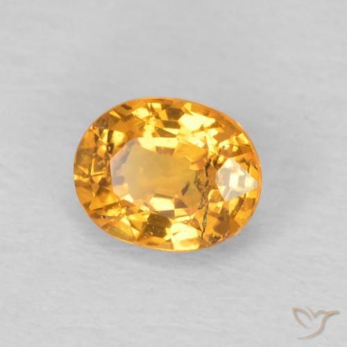Granato spessartite Miele arancione naturale da 0.56 ct, Ovale, VS-SI