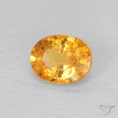 Granato spessartite Arancio Medio naturale da 0.46 ct, Ovale, VS-SI
