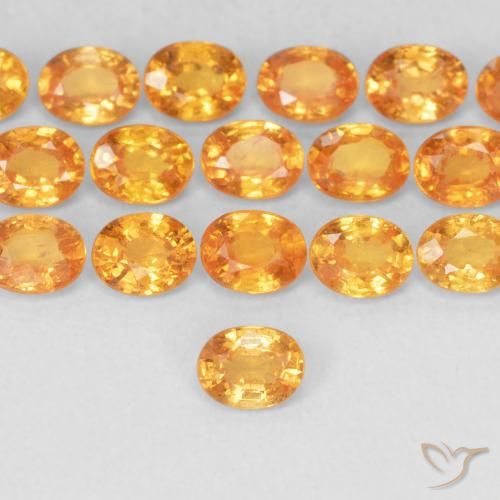 Granato spessartite Albicocca Arancia naturale da 0.24 ct, Ovale, VS