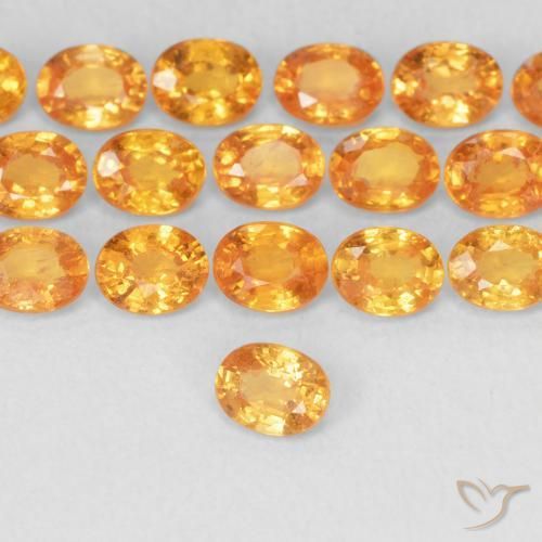 Granato spessartite Albicocca Arancia naturale da 0.24 ct, Ovale, VS