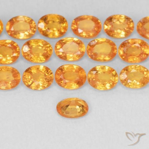Granato spessartite Albicocca Arancia naturale da 0.24 ct, Ovale, VS