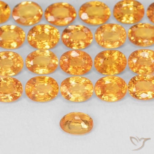 Granato spessartite Albicocca Arancia naturale da 0.26 ct, Ovale, VS