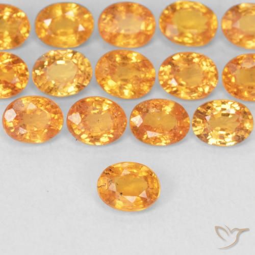0.28ct Naturale Arancio Medio Granato spessartite, Ovale, VS