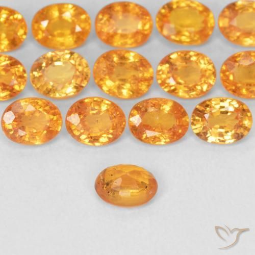 Granato spessartite Arancio Medio naturale da 0.28 ct, Ovale, VS