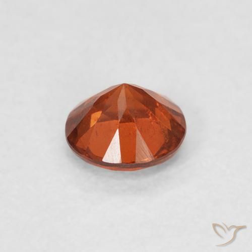 Granato spessartite Arancia Fuoco naturale da 0.39 ct, Rotondo, SI