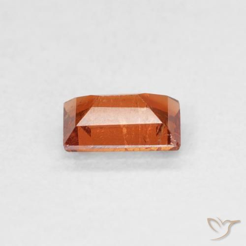 Granato spessartite Arancio Medio naturale da 0.56 ct, Taglio a baguette, SI