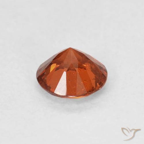 Granato spessartite Arancio caldo naturale da 0.48 ct, Rotondo, SI