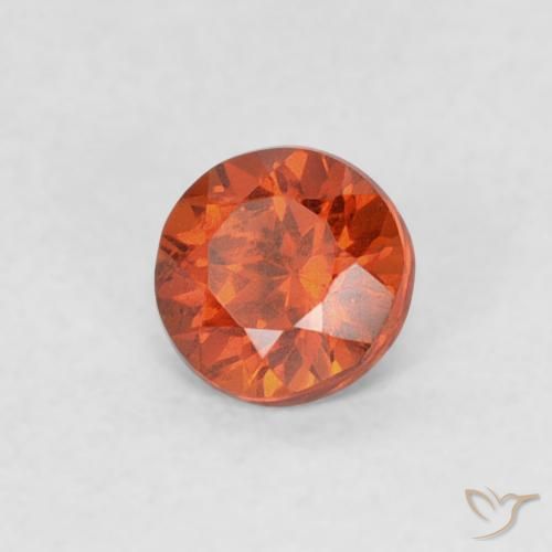 Granato spessartite Arancio Medio naturale da 0.33 ct, Rotondo, SI